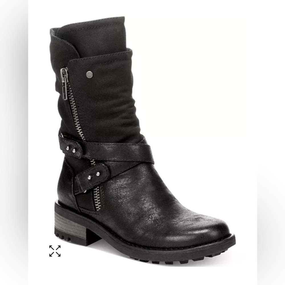 Black Mid-Calf Boots